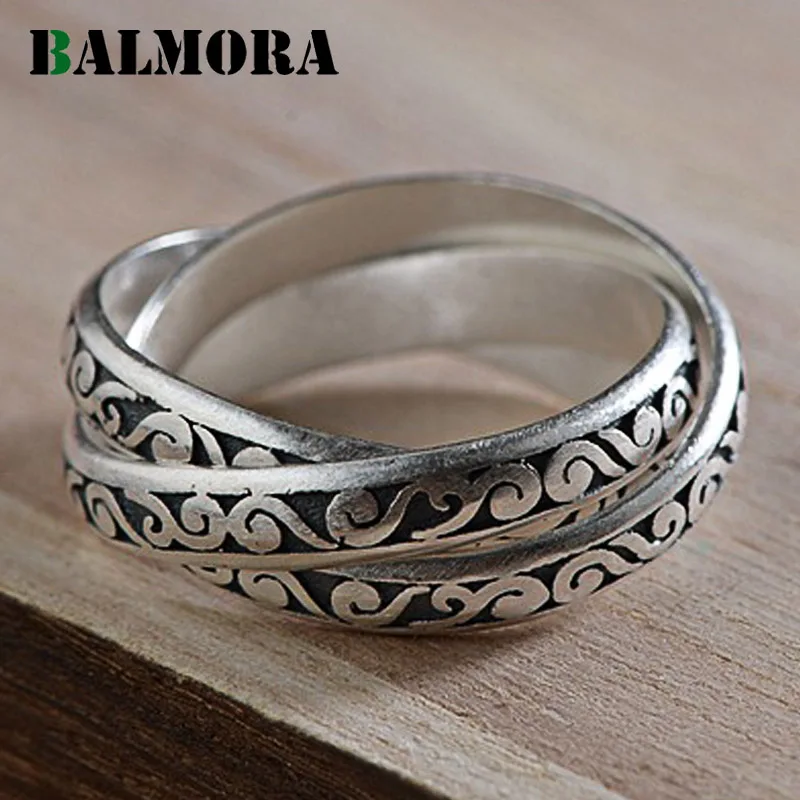 Женское кольцо BALMORA, обручальное кольцо в стиле ретро из 990 чистого серебра с облаками
Женское кольцо BALMORA, обручальное кольцо в стиле ретро из 990 чистого серебра с облаками