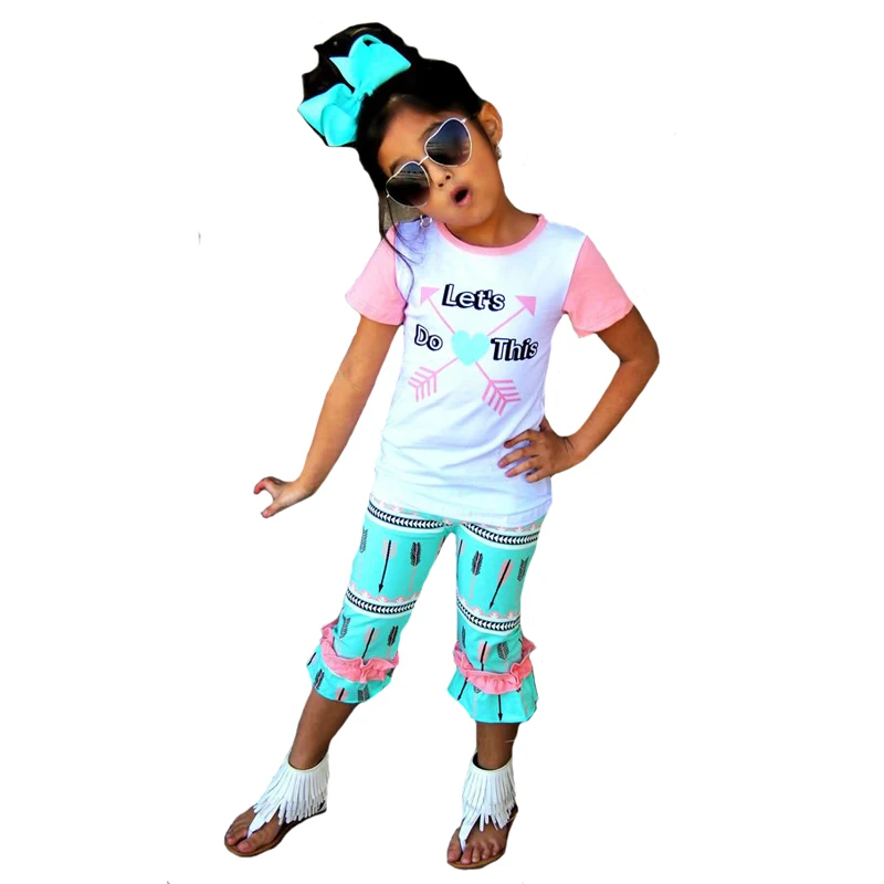 SOSOCOER 2017 Baby Girls Clothing Sets Heart Arrow Short Sleeve T-shirt+Pant+Headband Summer Let's Do This Kids Girl Clothes Set
SOSOCOER 2017 Baby Girls Clothing Sets Heart Arrow Short Sleeve T-shirt+Pant+Headband Summer Let's Do This Kids Girl Clothes Set