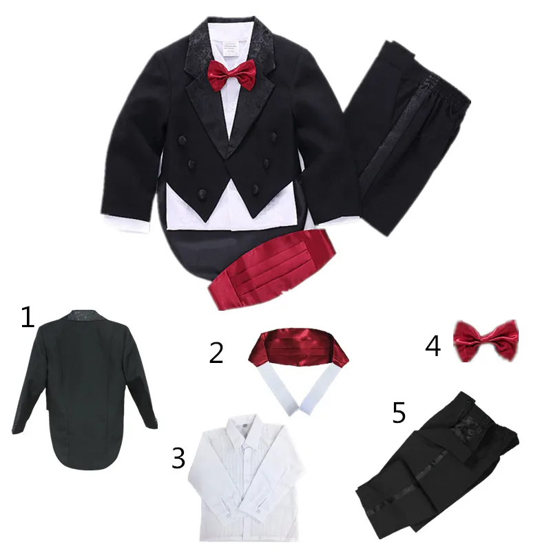 Formal white/black baby boy clothes wedding for boys suit party baptism Christmas suits for Newborn baby suits 5-Piece
Formal white/black baby boy clothes wedding for boys suit party baptism Christmas suits for Newborn baby suits 5-Piece
