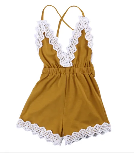 New Fashion Summer 0-2 Years Solid Lace Big V-Neck Romper For Baby Girls Cotton Elastic Backless Vest Shorts Rompers One-Piece
New Fashion Summer 0-2 Years Solid Lace Big V-Neck Romper For Baby Girls Cotton Elastic Backless Vest Shorts Rompers One-Piece