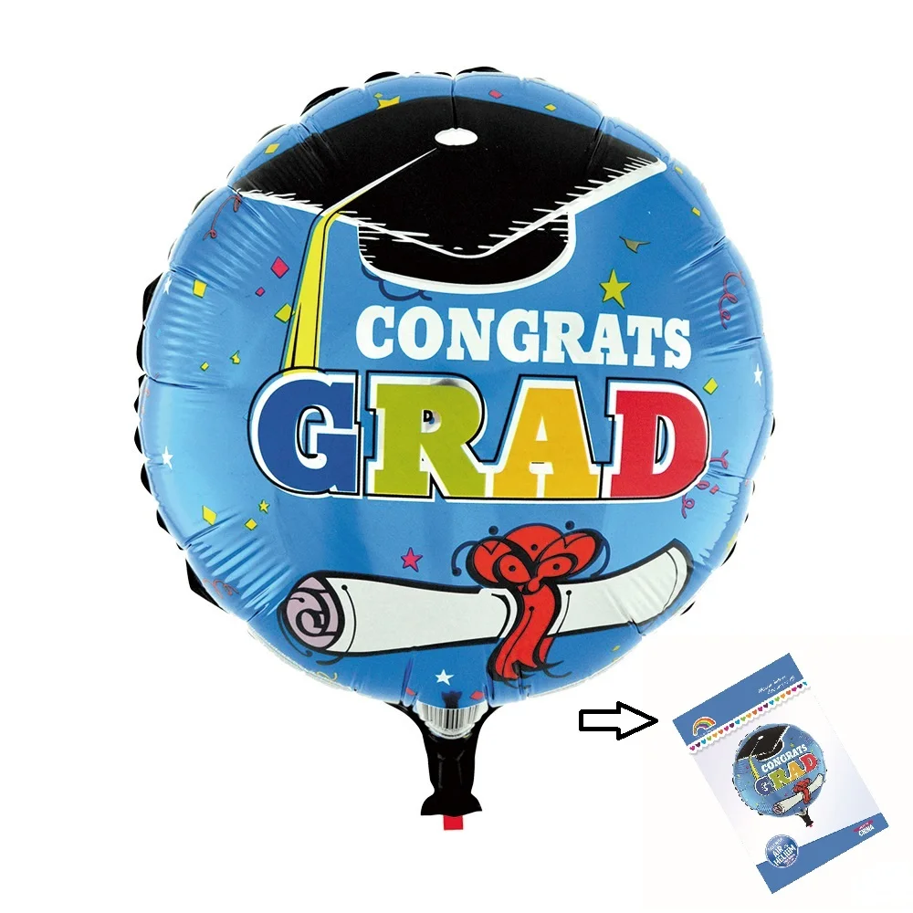 1pcs 18inch Congrats Grad Foil Balloons Graduation Balloon Ceremony Decoration Supplies Helium Ballons Helium Balloons Party
1pcs 18inch Congrats Grad Foil Balloons Graduation Balloon Ceremony Decoration Supplies Helium Ballons Helium Balloons Party