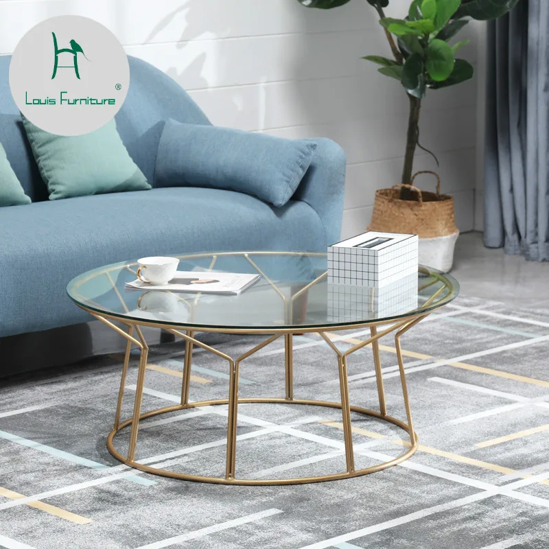 Louis Fashion Coffee Tables Modern Creative Small Apartment Living Room Modern Simple Glass Iron Art Circle
Louis Fashion Coffee Tables Modern Creative Small Apartment Living Room Modern Simple Glass Iron Art Circle