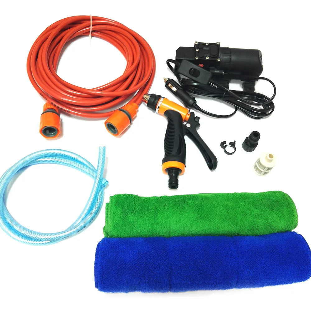 12V Car Wash Washing Machine Cleaning Electric Pump Pressure Washer Device Tool with 2pcs towel Car Accessories Car Styling
12V Car Wash Washing Machine Cleaning Electric Pump Pressure Washer Device Tool with 2pcs towel Car Accessories Car Styling