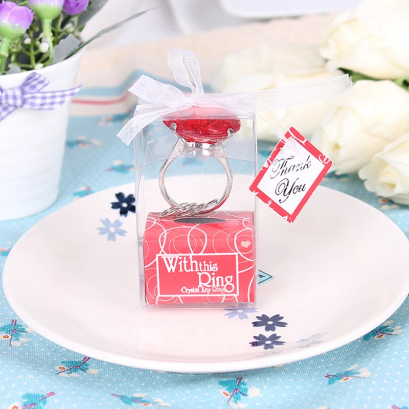 Free shipping 100PCS/LOT With this ring wedding decoration of Red diamond keychain Wholesale and Retail wedding gift
Free shipping 100PCS/LOT With this ring wedding decoration of Red diamond keychain Wholesale and Retail wedding gift