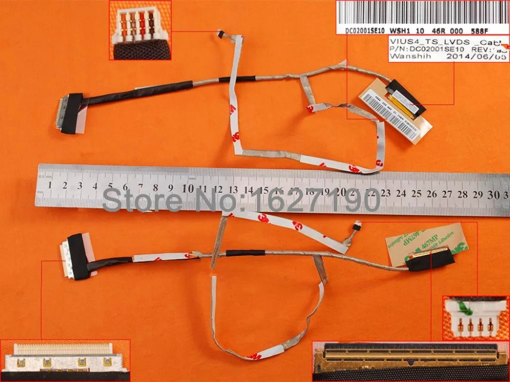 New Laptop Cable For Lenovo S415 S300T S400T S500T S405T With Touch PN:DC02001SE10 Replacement Repair Notebook LCD LVDS CABLE
New Laptop Cable For Lenovo S415 S300T S400T S500T S405T With Touch PN:DC02001SE10 Replacement Repair Notebook LCD LVDS CABLE