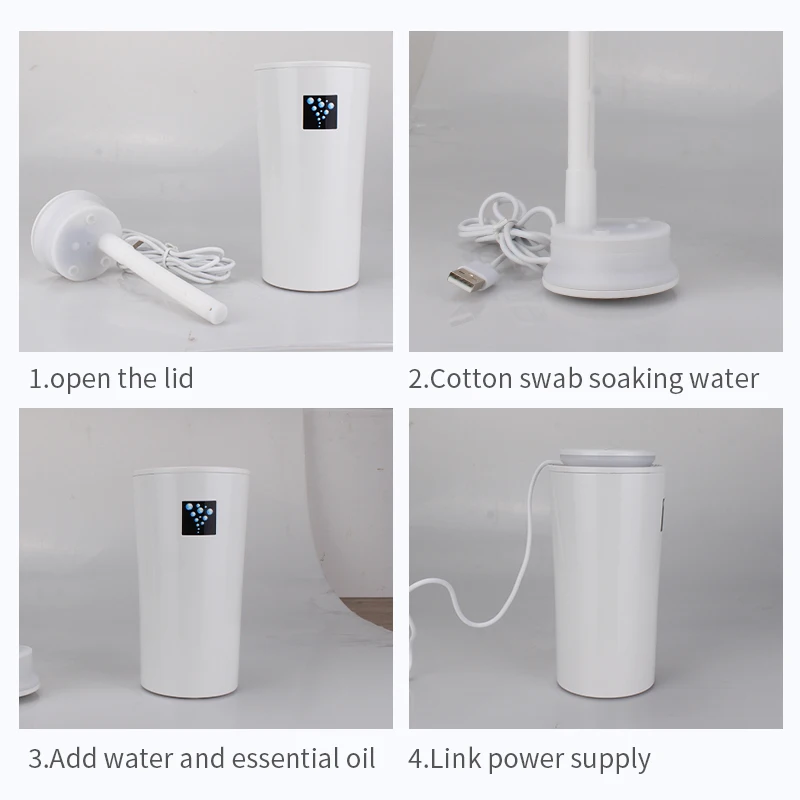 260ML USB Car Humidifier Ultrasonic Humidifier Mini Air Diffuser Humidification Mist Maker with LED light for Home Office
260ML USB Car Humidifier Ultrasonic Humidifier Mini Air Diffuser Humidification Mist Maker with LED light for Home Office