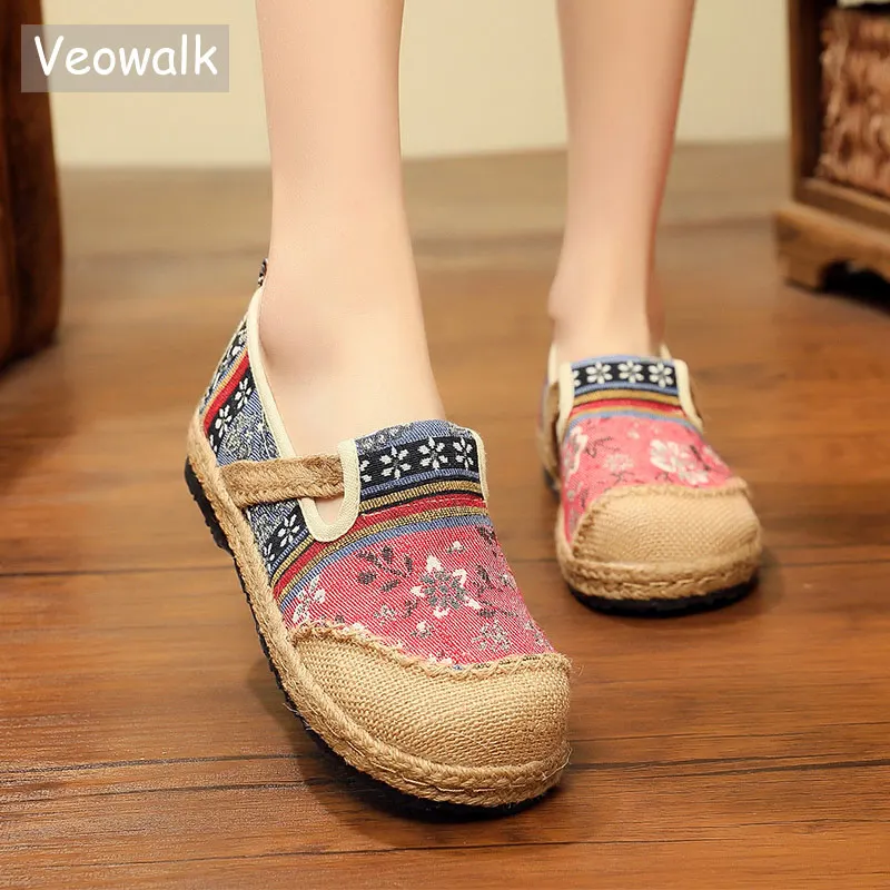 Veowalk Handmade Women Linen Cotton Slip-on Loafers Espadrilles Bohemian Embroidered Ladies Casual Flat Platform Sneakers Shoes
Veowalk Handmade Women Linen Cotton Slip-on Loafers Espadrilles Bohemian Embroidered Ladies Casual Flat Platform Sneakers Shoes