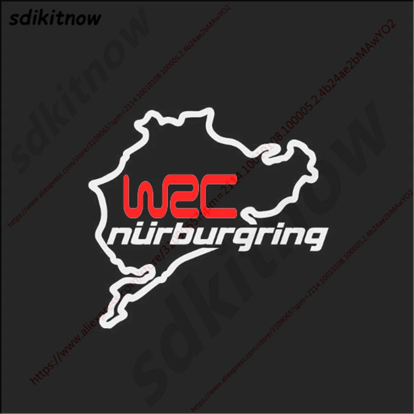 14x15 см WRC FIA World Rally наклейка чемпионата Nurburgring Спорт Стикеры кузова автомобиля Windows