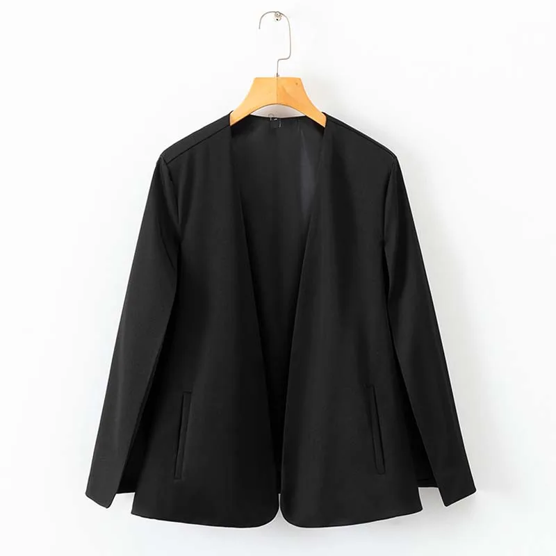 Elegant Solid Cloak Cape Blazer Women Work Wear Open Front Poncho Coat V Neck Split Long Sleeve Casual Slim Suit Jacket AO936
Elegant Solid Cloak Cape Blazer Women Work Wear Open Front Poncho Coat V Neck Split Long Sleeve Casual Slim Suit Jacket AO936