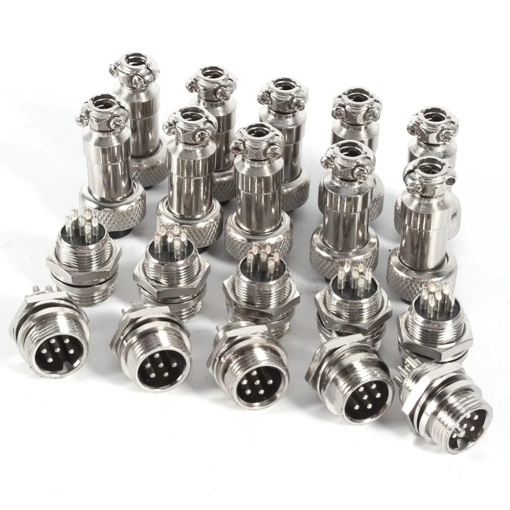 10Pcs GX12 Aviation Plug Connector 2/3/4/5/6Pin 12mm Male Female Circular Aviation Socket Plug Wire Panel Connector
10Pcs GX12 Aviation Plug Connector 2/3/4/5/6Pin 12mm Male Female Circular Aviation Socket Plug Wire Panel Connector