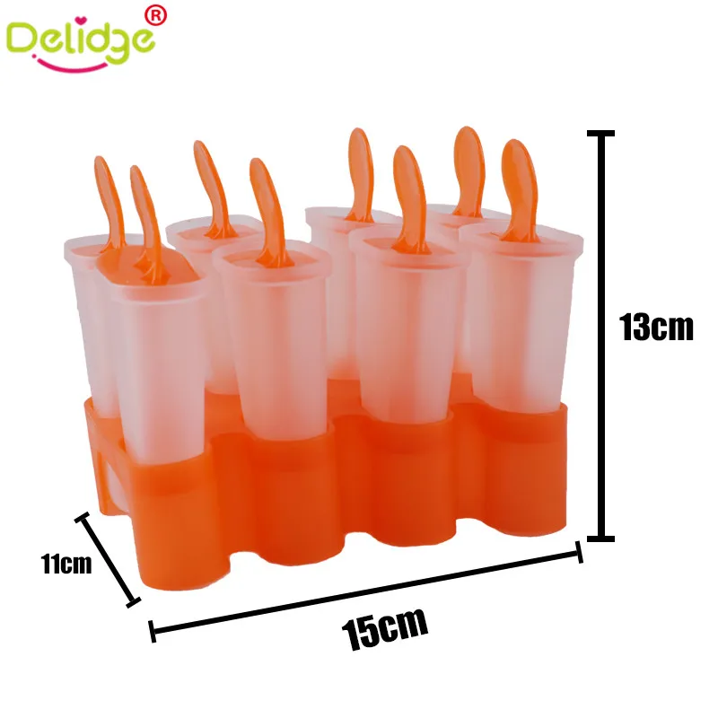 Delidge 1 набор 8 ячеек форма для Фруктового мороженого Пластиковая | Дом и сад