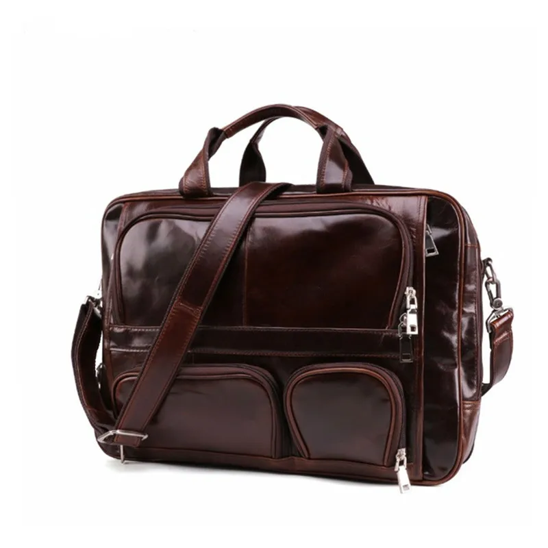 Travel Laptop Bag For Men Briefcase Large Capacity Business Bags 100% Leather Computer Office Work Files Bag For Macbook Pro 17
Travel Laptop Bag For Men Briefcase Large Capacity Business Bags 100% Leather Computer Office Work Files Bag For Macbook Pro 17