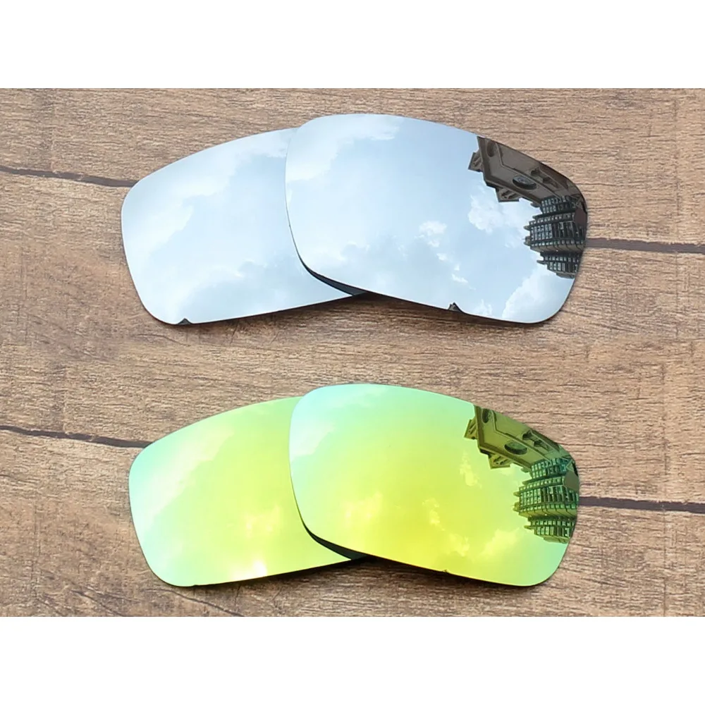 Vonxyz 2 Pairs Chrome Mirror & 24K Mirror Polycarbonate Replacement Lenses for-Oakley Crankshaft Frame
Vonxyz 2 Pairs Chrome Mirror & 24K Mirror Polycarbonate Replacement Lenses for-Oakley Crankshaft Frame