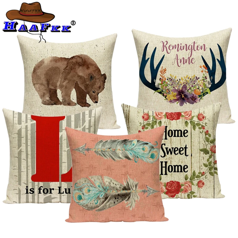 Northern Europe Cartoon animal cotton linen cushion sleeve household sofa waist pillow car seat decorative pillow 45x45cm
Northern Europe Cartoon animal cotton linen cushion sleeve household sofa waist pillow car seat decorative pillow 45x45cm