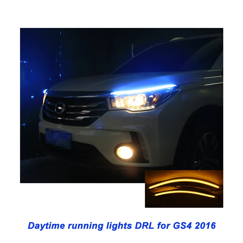LED running lights for GS4 2016 led Spare parts Car-Styling headlight for eyebrows in the day Running with yellow turning light
LED running lights for GS4 2016 led Spare parts Car-Styling headlight for eyebrows in the day Running with yellow turning light