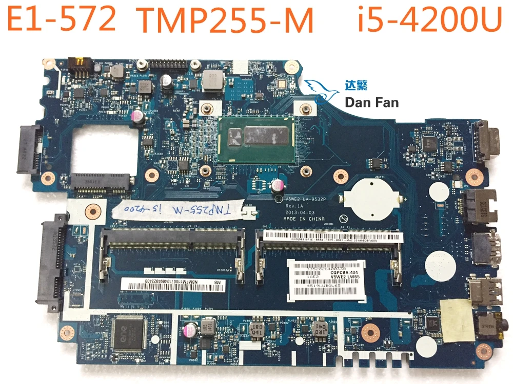 V5WE2 LA-9532P For Acer E1-572 E1-532 TMP255-M i5-4200U Laptop Motherboard NBMFM11007 Mainboard 100%tested fully work
V5WE2 LA-9532P For Acer E1-572 E1-532 TMP255-M i5-4200U Laptop Motherboard NBMFM11007 Mainboard 100%tested fully work