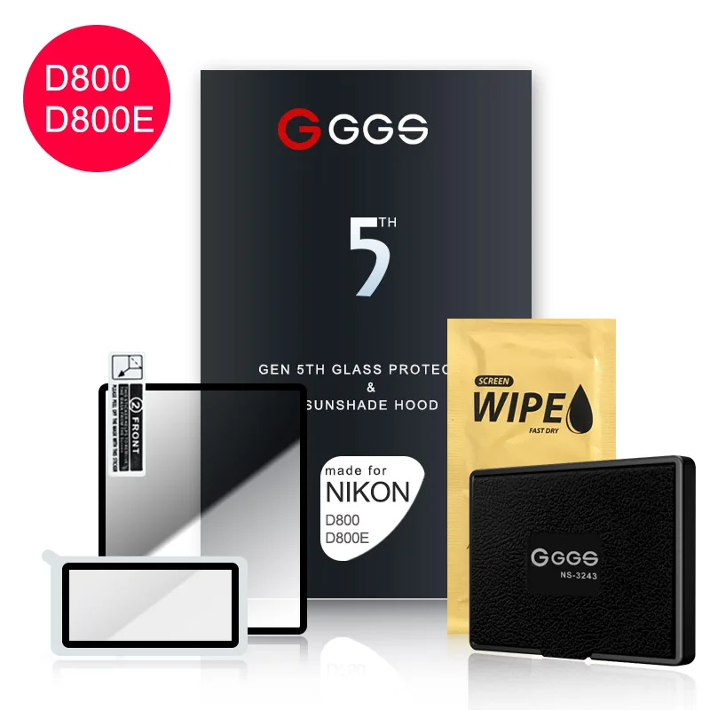 GGS Fifth Generation for NIKON D800 800E LARMOR screen camera film protection screen Metal frame embedded optical glass
GGS Fifth Generation for NIKON D800 800E LARMOR screen camera film protection screen Metal frame embedded optical glass