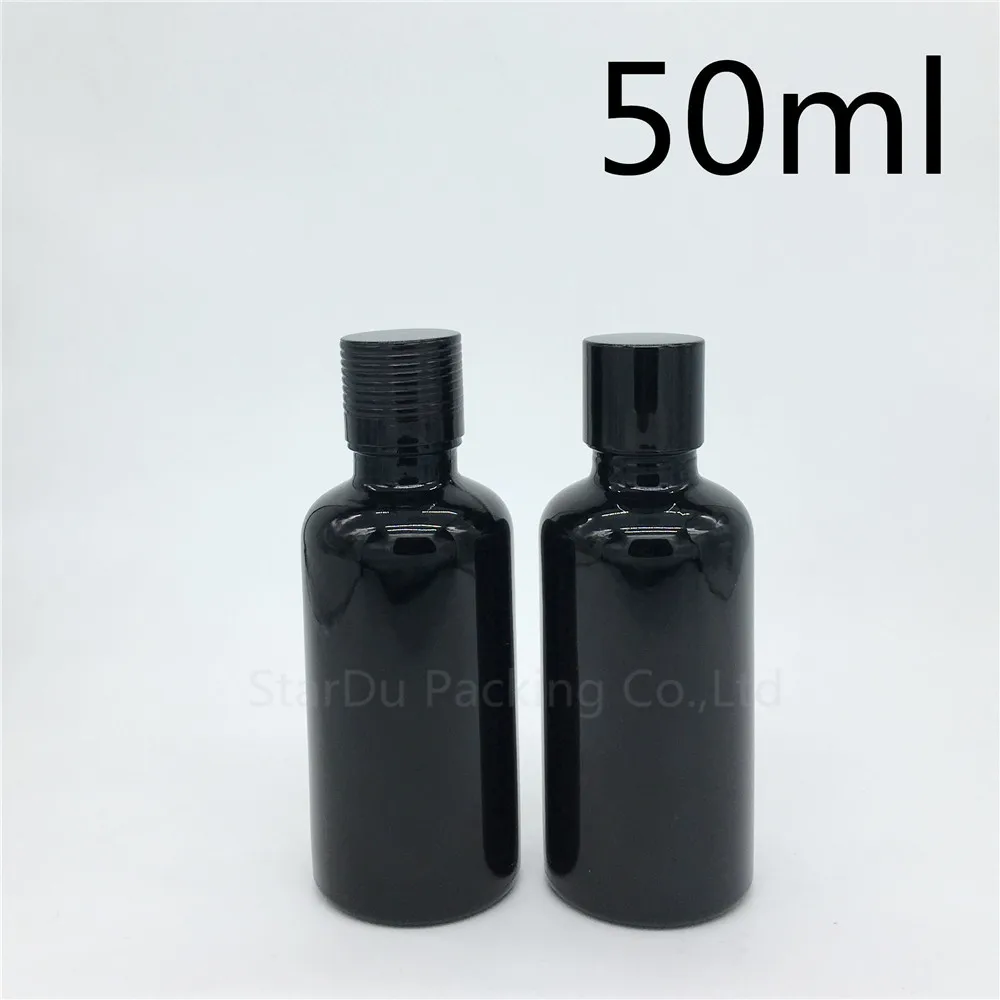 240pcs 50ML Black Bottle Serum Container 50cc Vial Essential Oil Bottle With Black Screw Cap Perfume Glass Bottles
240pcs 50ML Black Bottle Serum Container 50cc Vial Essential Oil Bottle With Black Screw Cap Perfume Glass Bottles