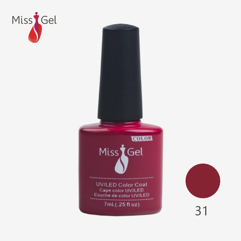 6pcs MISSGEL Gel Polish Soak Off UV LED Base Top Coat Tips SET Deco Set Varnish | Красота и здоровье