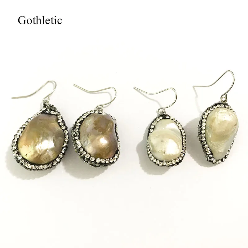 Gothletic Pink/White Natual Shell Earrings Rhinetone Teardrop Shell Earrings for Women Fashion Jewelry 2019 NEW
Gothletic Pink/White Natual Shell Earrings Rhinetone Teardrop Shell Earrings for Women Fashion Jewelry 2019 NEW