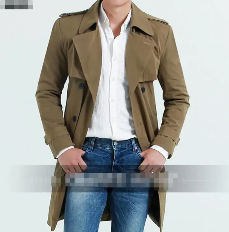 S--6XL HOT / Spring/Autumn Male New Fashion Shoulder Sleeve Loops Belt Double-breasted Windbreaker
S--6XL HOT / Spring/Autumn Male New Fashion Shoulder Sleeve Loops Belt Double-breasted Windbreaker