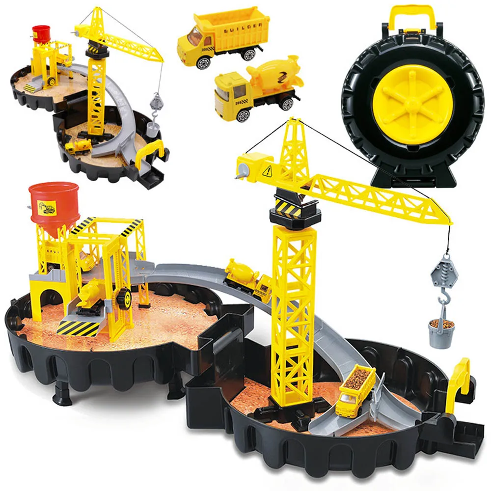 Children's assembled parking lot toy model assembly rail parking garage toy DIY assembled parking and tire carrying case
Children's assembled parking lot toy model assembly rail parking garage toy DIY assembled parking and tire carrying case