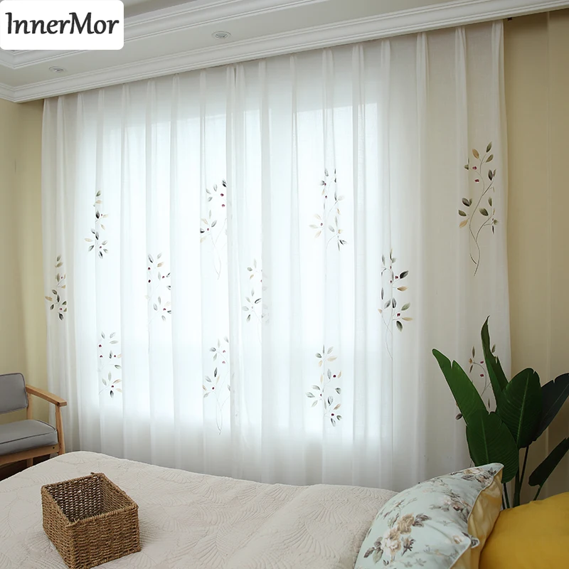 Innermor French oil painting style Curtains For Living room White elegant Curtains for bedroom soft tulle for Kitchen Customized
Innermor French oil painting style Curtains For Living room White elegant Curtains for bedroom soft tulle for Kitchen Customized