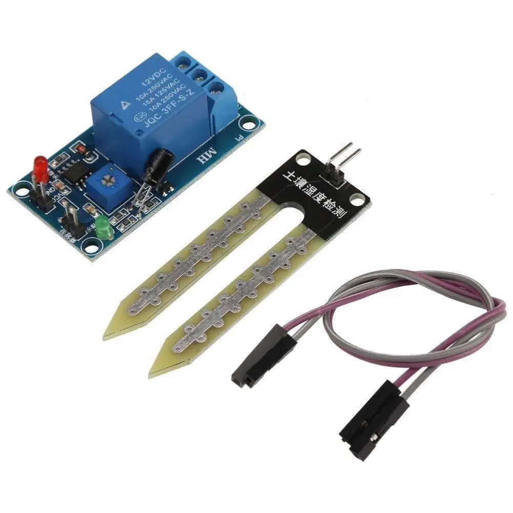 Soil Moisture Sensor Dc 12v Soil Moisture Sensor Relay Control Module Automatic Watering Switch
Soil Moisture Sensor Dc 12v Soil Moisture Sensor Relay Control Module Automatic Watering Switch
