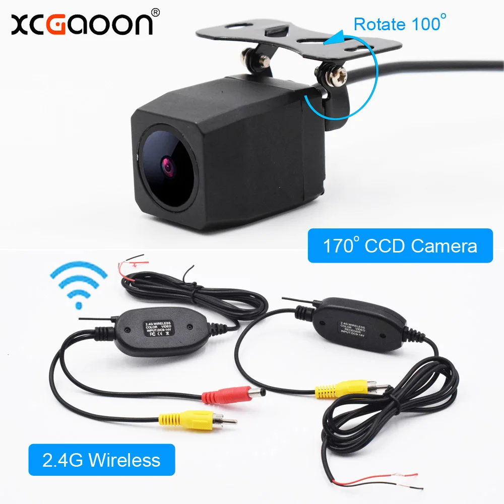 XCGaoon Q1 CCD Автомобильная камера заднего вида, 170 градусов широкоугольный Водонепроницаемый с 2,4G беспроводной передатчик приемник модуль адаптер
XCGaoon Q1 CCD Автомобильная камера заднего вида, 170 градусов широкоугольный Водонепроницаемый с 2,4G беспроводной передатчик приемник модуль адаптер