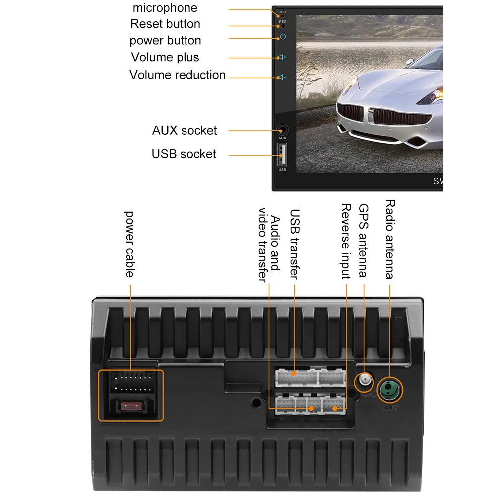 7" Car MP5 Player for Android 8.1 Touch Screen GPS Stereo Radio Bluetooth Cam Car Radio High Quality
7" Car MP5 Player for Android 8.1 Touch Screen GPS Stereo Radio Bluetooth Cam Car Radio High Quality