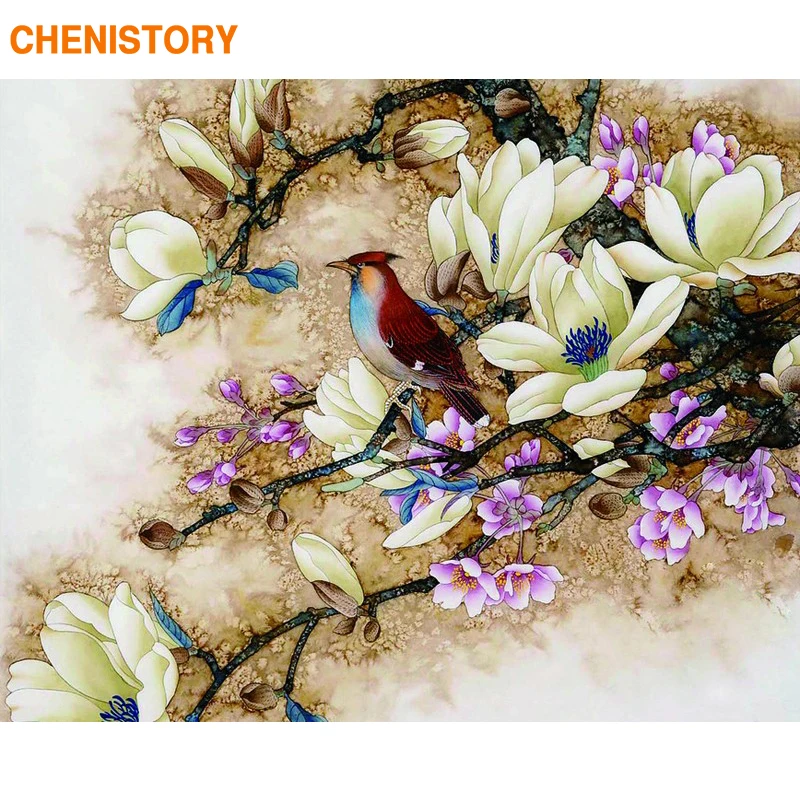 CHENISTORY Frameless Picture Birds Flowers DIY Painting By Numbers Home Wall Artwork Hand Painted Oil Painting For Home Decor
CHENISTORY Frameless Picture Birds Flowers DIY Painting By Numbers Home Wall Artwork Hand Painted Oil Painting For Home Decor