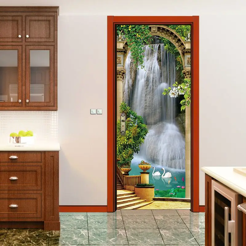 3D Landscape Painting Door Stickers Wallpaper Wall Sticker PVC Waterproof Living Room Bedroom Home Decor Poster
3D Landscape Painting Door Stickers Wallpaper Wall Sticker PVC Waterproof Living Room Bedroom Home Decor Poster