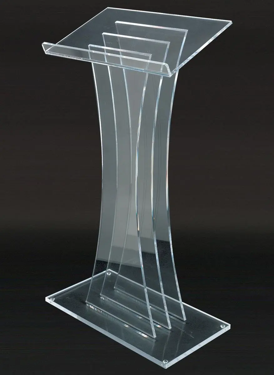 Modern Acrylic Podium Lectern, Fully Assembled, 0.5" Thick Panels, 48" Tall (LECTM)
Modern Acrylic Podium Lectern, Fully Assembled, 0.5" Thick Panels, 48" Tall (LECTM)