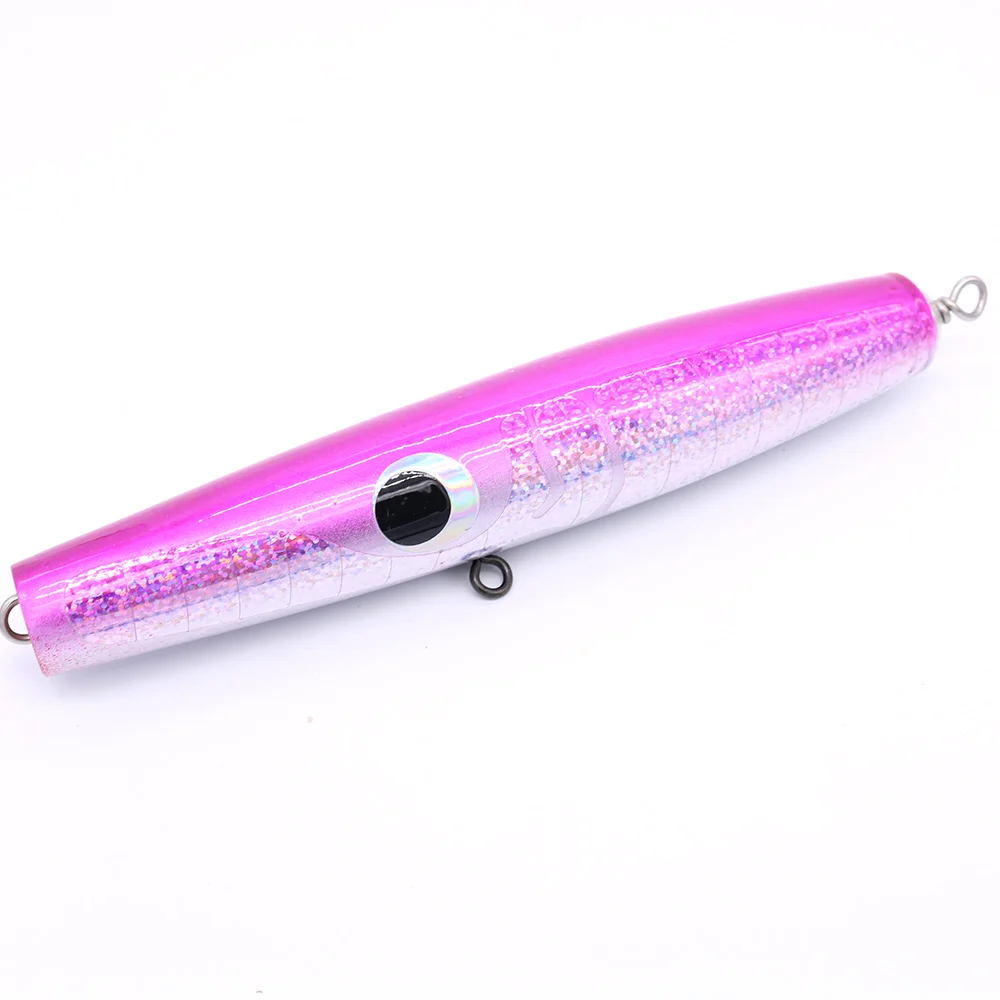 Hand Made Saltwater Pencil Popper Fishing Lure 80g Surface Wood Lure GT Stick Lure
Hand Made Saltwater Pencil Popper Fishing Lure 80g Surface Wood Lure GT Stick Lure