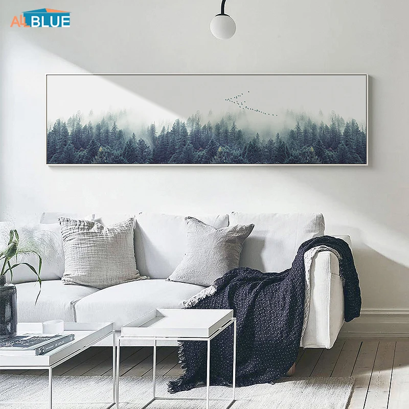 Nordic Style Canvas Art Print Painting Poster Wall Art Decorative Foggy Forest Landscape Large Wall Pictures For Living Room
Nordic Style Canvas Art Print Painting Poster Wall Art Decorative Foggy Forest Landscape Large Wall Pictures For Living Room
