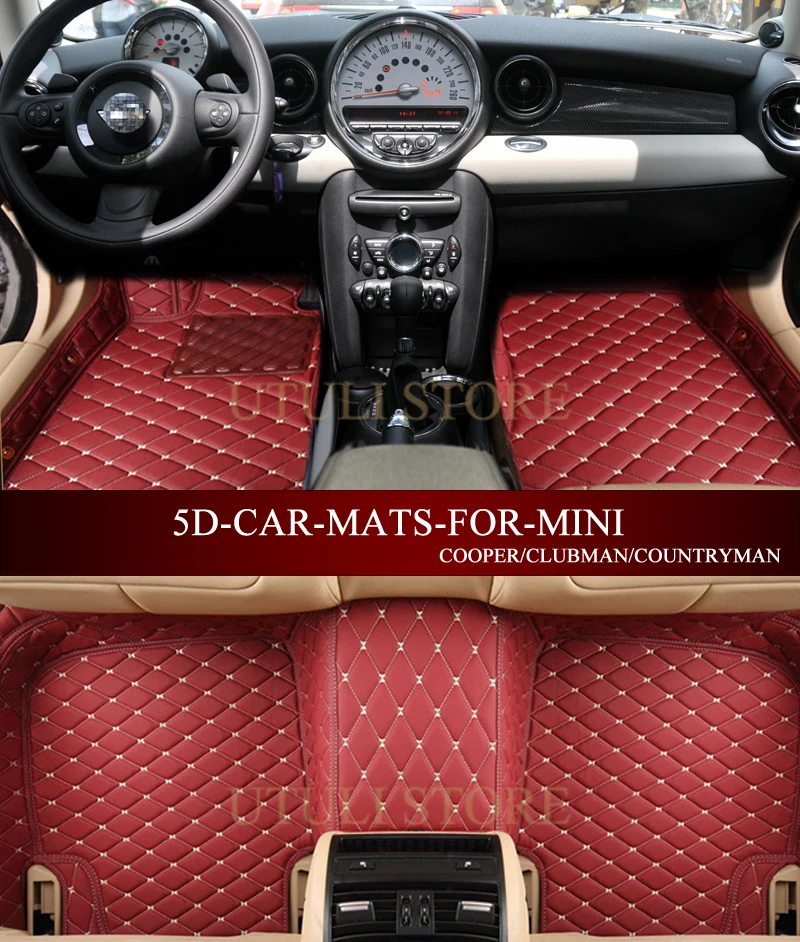 Leather Car floor mat carpet rug for MINI Cooper clubman countryman paceman F54 F55 F56 F60 R55 R60
Leather Car floor mat carpet rug for MINI Cooper clubman countryman paceman F54 F55 F56 F60 R55 R60