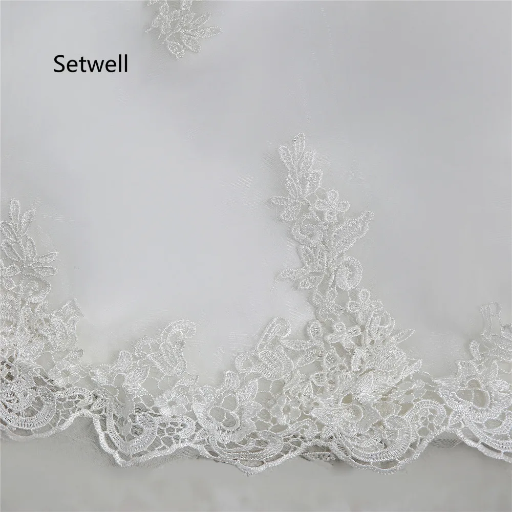 Setwell Illusion Neckline Backless Wedding Dresses High Quality Appliqued Mermaid Wedding Dress With Sash Custom Made
Setwell Illusion Neckline Backless Wedding Dresses High Quality Appliqued Mermaid Wedding Dress With Sash Custom Made