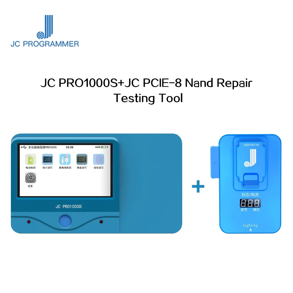 JC Pro1000S PCIE NAND Programmer Test Fixture for iPhone 8 8P X Error Repair Tool
JC Pro1000S PCIE NAND Programmer Test Fixture for iPhone 8 8P X Error Repair Tool
