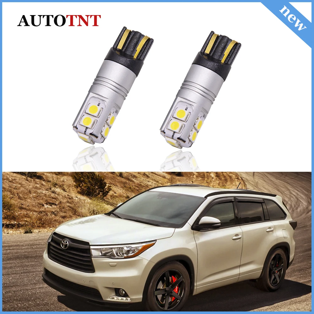 Автомобильный клиновидный светильник T10 W5W без ошибок Canbus для Toyota high Lander XU50 XU40 XU20