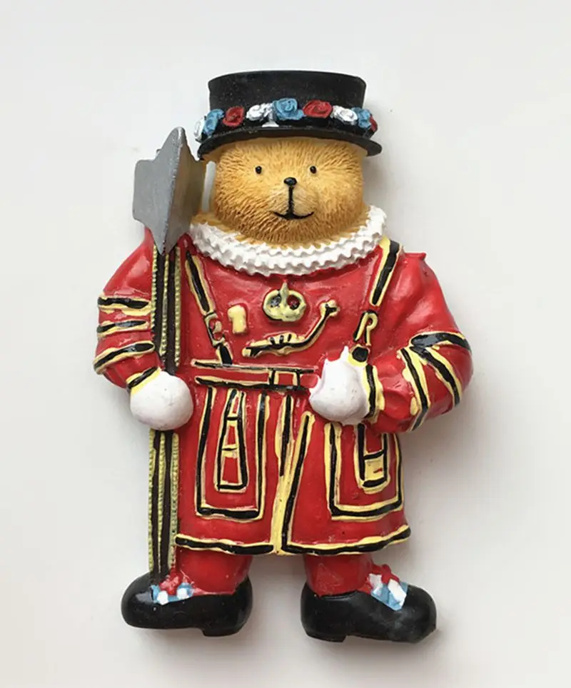 Handmade Painted Royal Guard Soldier Bear 3D Fridge Magnets Travel Souvenirs Refrigerator Magnetic Sticker Home Decortion
Handmade Painted Royal Guard Soldier Bear 3D Fridge Magnets Travel Souvenirs Refrigerator Magnetic Sticker Home Decortion