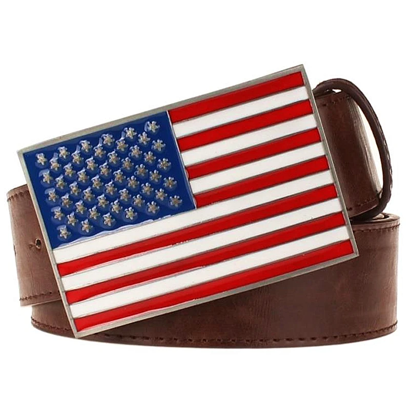 Personality man's leather belt American flag belts men Decorative Strap US flag women belt hippie Street hip hop Metal buckle
Personality man's leather belt American flag belts men Decorative Strap US flag women belt hippie Street hip hop Metal buckle