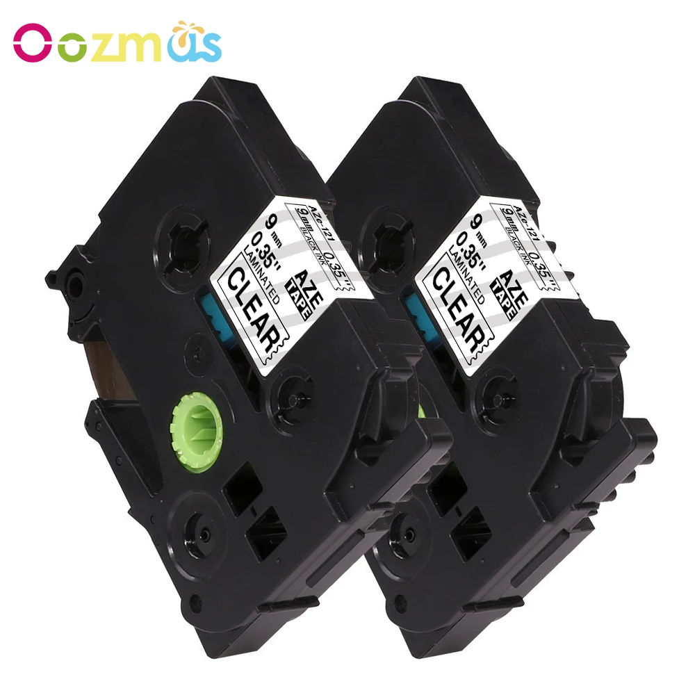 Oozmas Горячее предложение AZe 121 2 шт совместимый братец принтер лента TZe 9 мм черный
