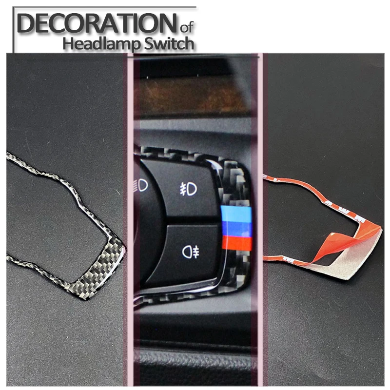 For BMW E90 E92 E93 2008-2012Interior Carbon Fiber Headlight Switch Buttons Cover Trim Car Styling Stickers 3 Series Accessories
For BMW E90 E92 E93 2008-2012Interior Carbon Fiber Headlight Switch Buttons Cover Trim Car Styling Stickers 3 Series Accessories