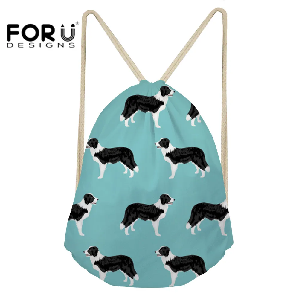 FORUDESIGNS Drawstring Bags for Women Border Collie Printing Animal Kids Backpack Casual Travel Storage Bags Gym Sack Female
FORUDESIGNS Drawstring Bags for Women Border Collie Printing Animal Kids Backpack Casual Travel Storage Bags Gym Sack Female