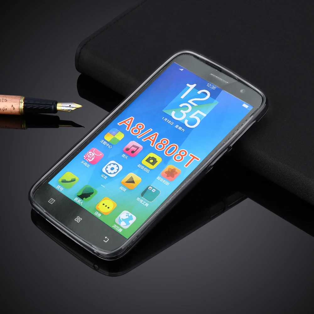Противоскользящий силиконовый защитный чехол для Lenovo A8 A806/A916/A1010a20/A5860/Vibe C2 Мягкий