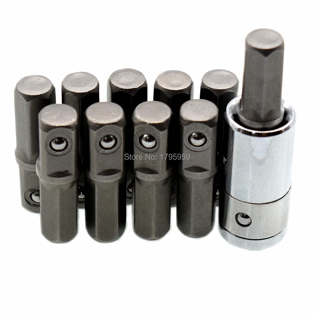 1/4" Square Drive to 1/4" Hex Shank Screwdriver Bit Converter 10pcs 1/4" Hex Shank to 1/4" Square Drive Impact Socket Adapter
1/4" Square Drive to 1/4" Hex Shank Screwdriver Bit Converter 10pcs 1/4" Hex Shank to 1/4" Square Drive Impact Socket Adapter