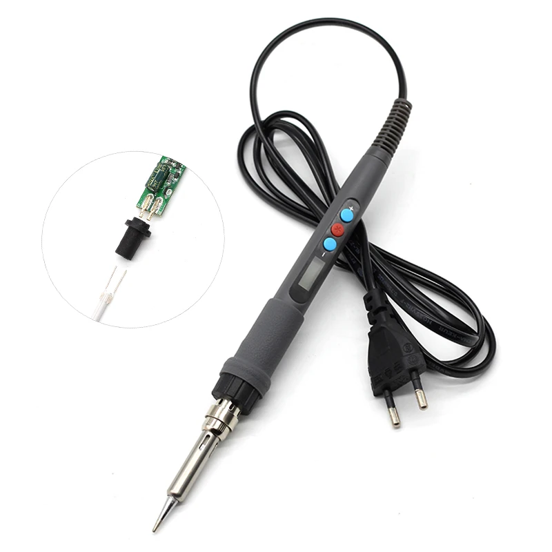 Soldering Iron LCD Digital Temperature Adjustable Electric Soldering Iron Mini Soldering Station AC220V 110V 60W 936d
Soldering Iron LCD Digital Temperature Adjustable Electric Soldering Iron Mini Soldering Station AC220V 110V 60W 936d