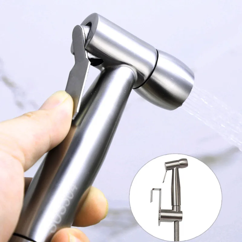 Toilet Handheld Sprayer Shower Stainless Steel Bidet spray Douche kit Hose Holder
Toilet Handheld Sprayer Shower Stainless Steel Bidet spray Douche kit Hose Holder