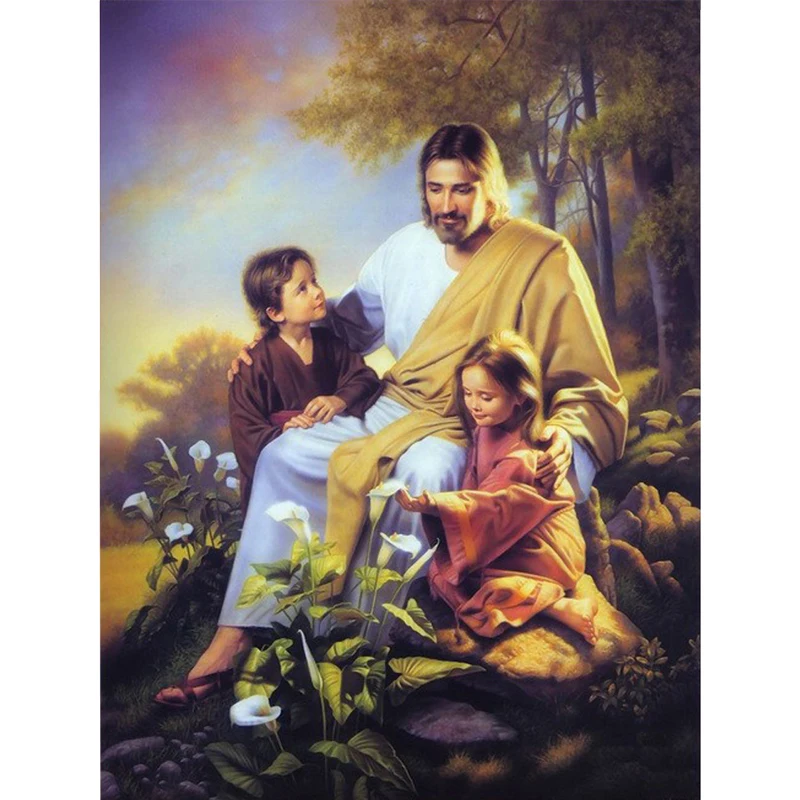 5D DIY Full Drill Round Diamond Embroidery Diamond Painting Christmas Jesus Christ Loves Children Cross Stitch Wall Stickers
5D DIY Full Drill Round Diamond Embroidery Diamond Painting Christmas Jesus Christ Loves Children Cross Stitch Wall Stickers