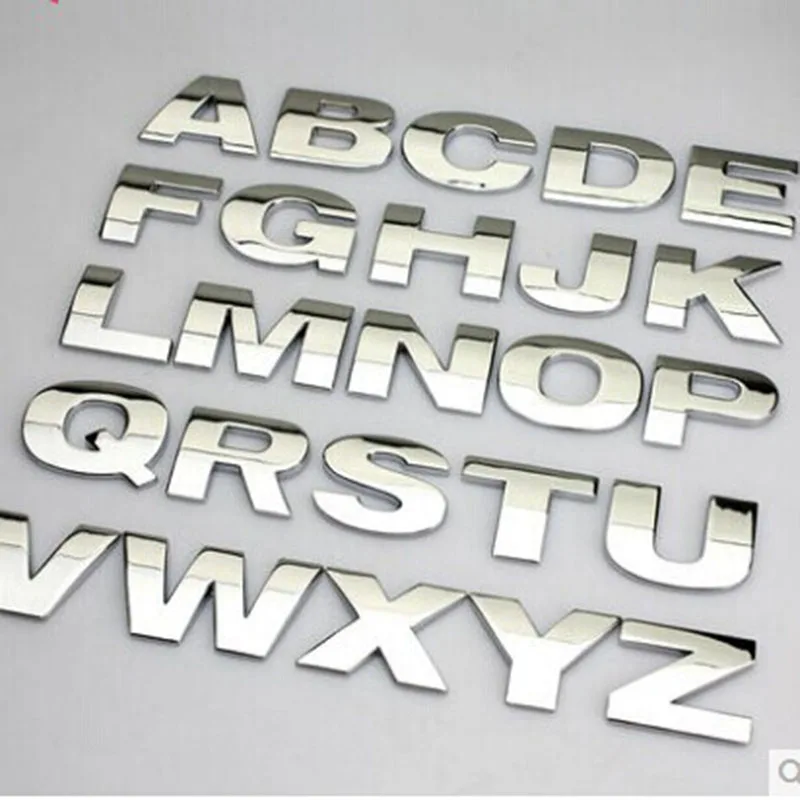 5pcs/lot car styling 3D metal Letters emblem Digital Figure Number Chrome DIY Car Stickers silver black Badge Automobile Logo
5pcs/lot car styling 3D metal Letters emblem Digital Figure Number Chrome DIY Car Stickers silver black Badge Automobile Logo
